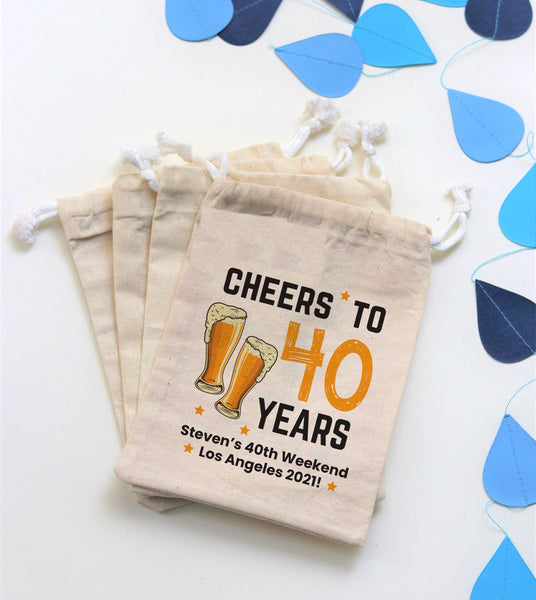 40th birthday store gift bag