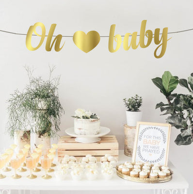 Pregnancy Announcement Oh Baby Banner