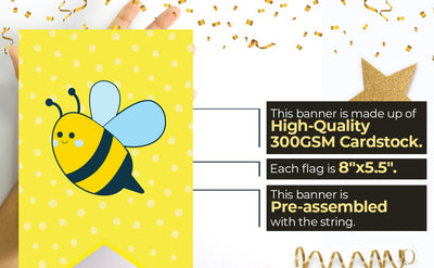 Bee Baby Shower Party Ideas | Girl Baby Shower Party Banners