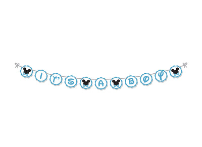 Mickey Mouse Baby Shower Supplies |Baby Shower Banner Ideas