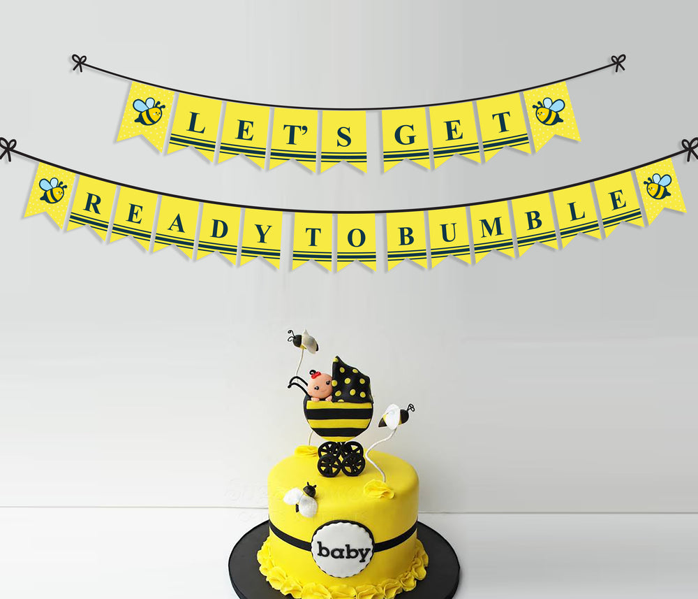 Bee Baby Shower Party Ideas | Girl Baby Shower Party Banners