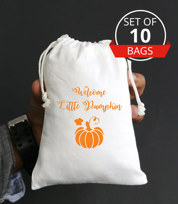 Baby Shower Party Favor Ideas | Pumpkin Baby Shower Gift Bags