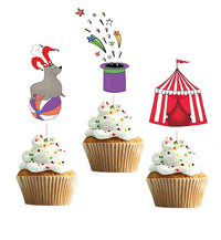 Circus Carnival Party Ideas | Carnival Party Birthday Cupcake Topper