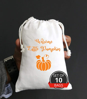 Baby Shower Party Favor Ideas | Pumpkin Baby Shower Gift Bags
