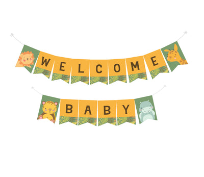 Boy Oh Boy Banner | Boy Safari Baby Shower