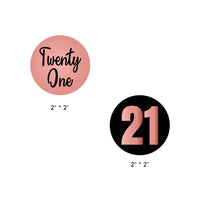 21st Theme Happy Birthday Party Decorations | 21st Birthday Themed Garlands