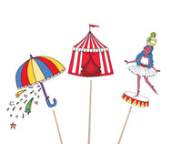 Circus Carnival Party Ideas | Carnival Party Birthday Cupcake Topper