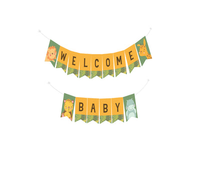 Boy Oh Boy Banner | Boy Safari Baby Shower