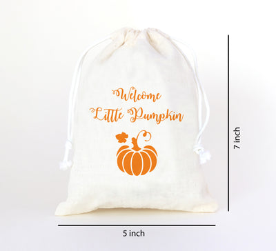 Baby Shower Party Favor Ideas | Pumpkin Baby Shower Gift Bags