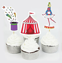 Circus Carnival Party Ideas | Carnival Party Birthday Cupcake Topper