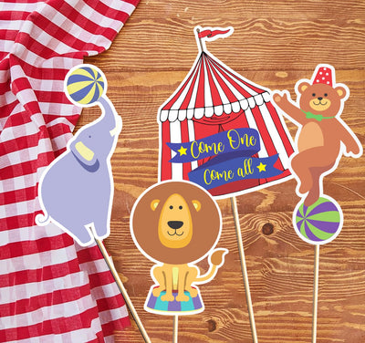 Carnival Boy Baby Shower Party | Circus Theme  Centerpieces