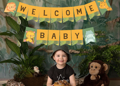 Boy Oh Boy Banner | Boy Safari Baby Shower