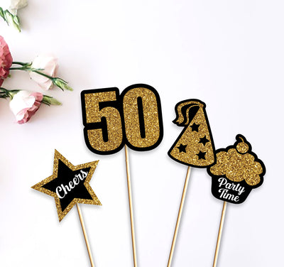 Birthday Theme Party Table Decorations | Centerpieces for 50th Birthday Party