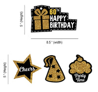 60th Birthday Theme Party Table Decors | 60th Birthday Party Centerpieces Decorations