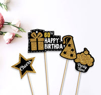 60th Birthday Theme Party Table Decors | 60th Birthday Party Centerpieces Decorations