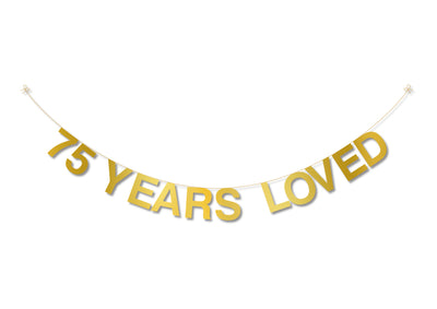 Ideas for 75th Birthday Party Supplies Banner