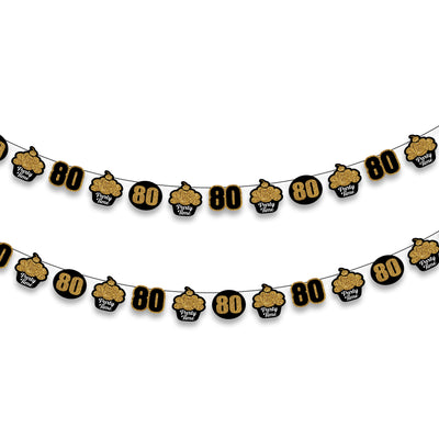 80th Birthday Party Decorations | 80th Happy Birthday Garland Decors