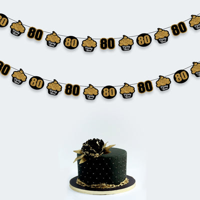 80th Birthday Party Decorations | 80th Happy Birthday Garland Decors