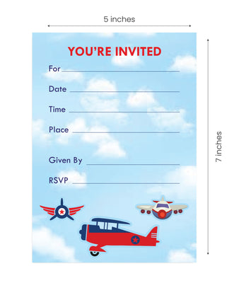 Airplane Baby Shower Invitations | Boy Baby Shower Party Ideas