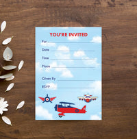 Airplane Baby Shower Invitations | Boy Baby Shower Party Ideas