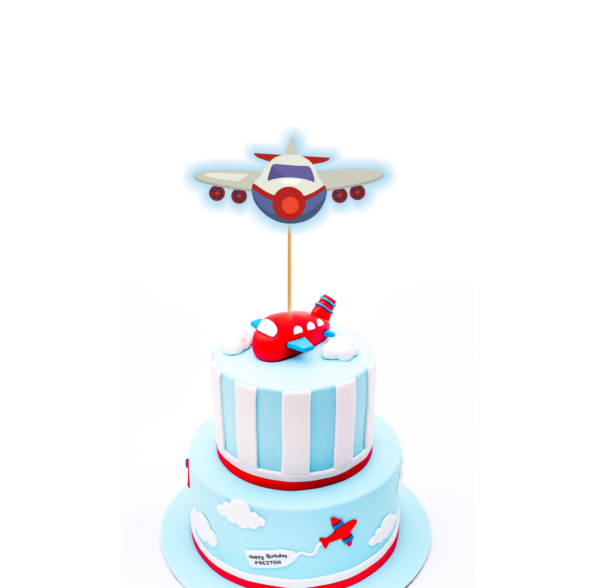 Plane Shaped Birthday Cake Design Online Delivery