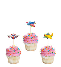 Airplane Birthday Decorations | Airplane Theme Cupcake Topper