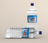 Airplane Water Bottle Labels