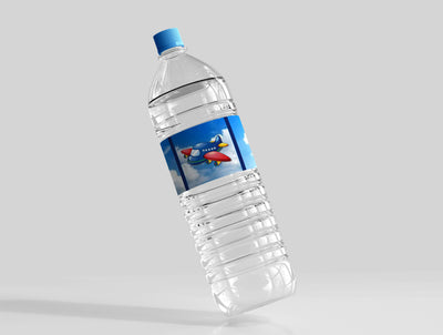 Airplane Water Bottle Labels