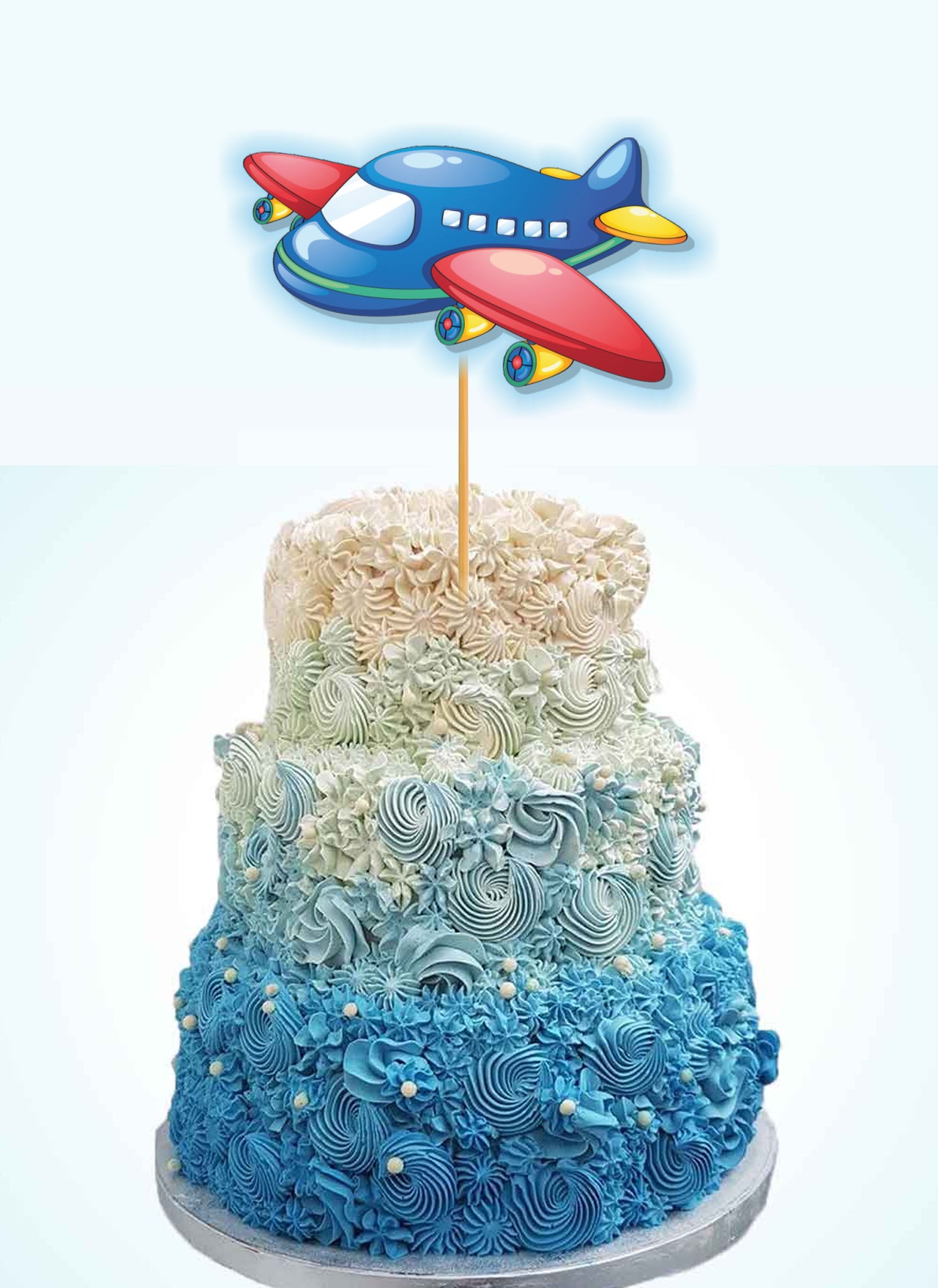 Big Dot of Happiness Taking Flight - Airplane - Vintage Plane Birthday  Party Cake Decorating Kit - Happy Birthday Cake Topper Set - 11 Pieces -  Walmart.com