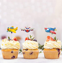 Airplane Birthday Decorations | Airplane Theme Cupcake Topper