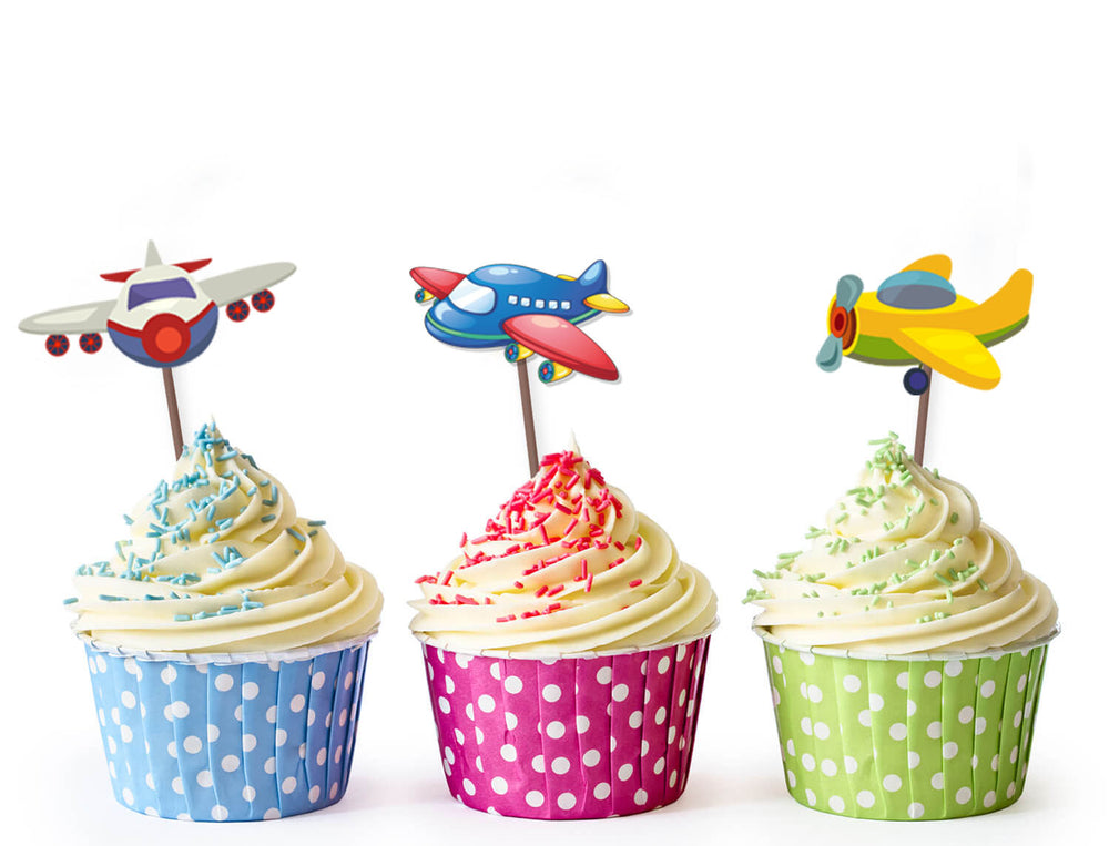 Airplane Cupcake Topper