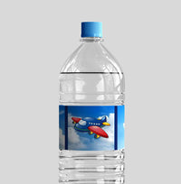 Airplane Water Bottle Labels