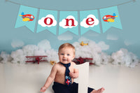 Airplane Birthday Party Theme - Bunting Banner