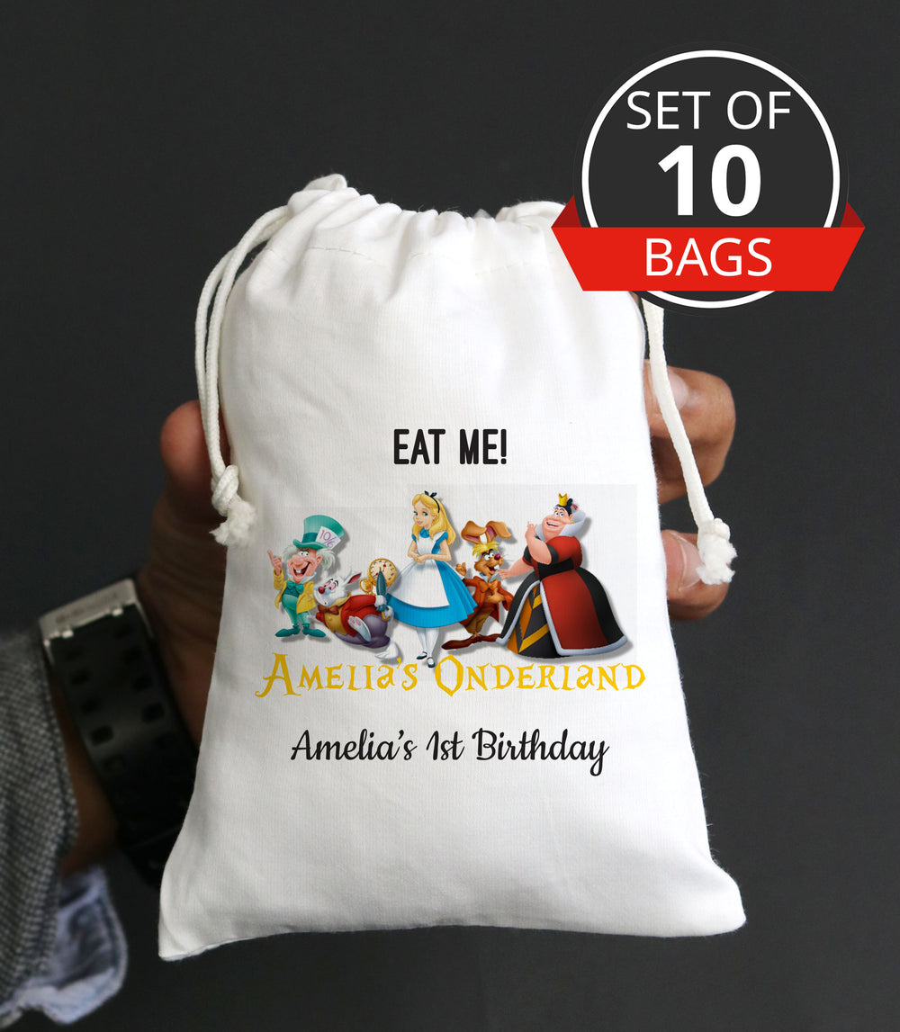 Alice In Wonderland/Onederland Gift Bag/Favor Bag Labels · Major Gates