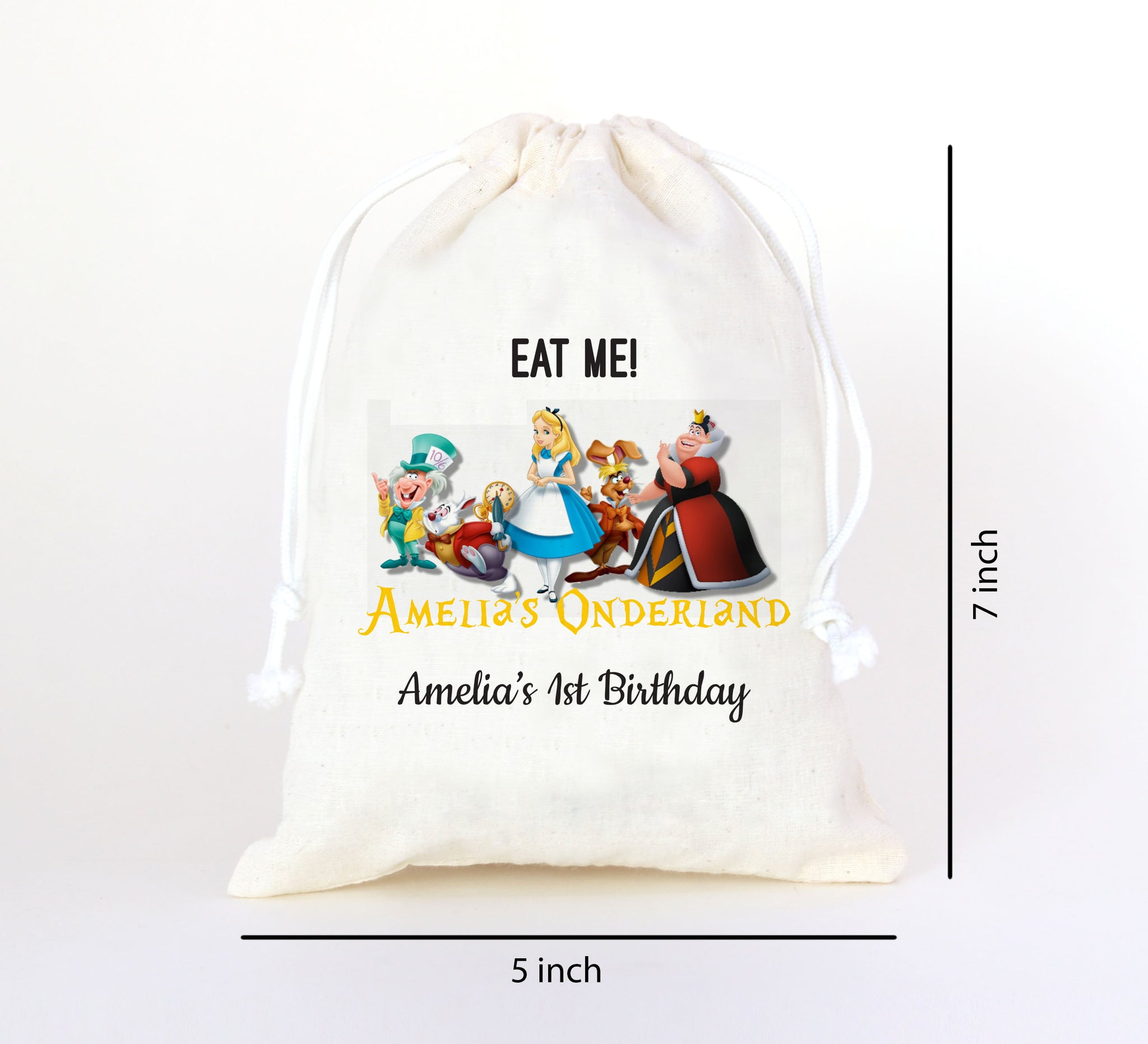 Alice In Wonderland/Onederland Gift Bag/Favor Bag Labels2