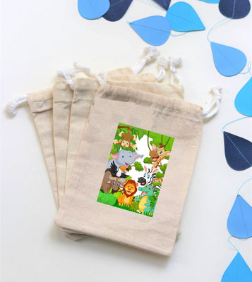 Animal Theme Baby Shower Favor Bags