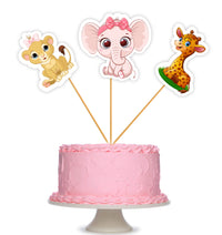 Jungle Animal Baby  Shower Cake Topper