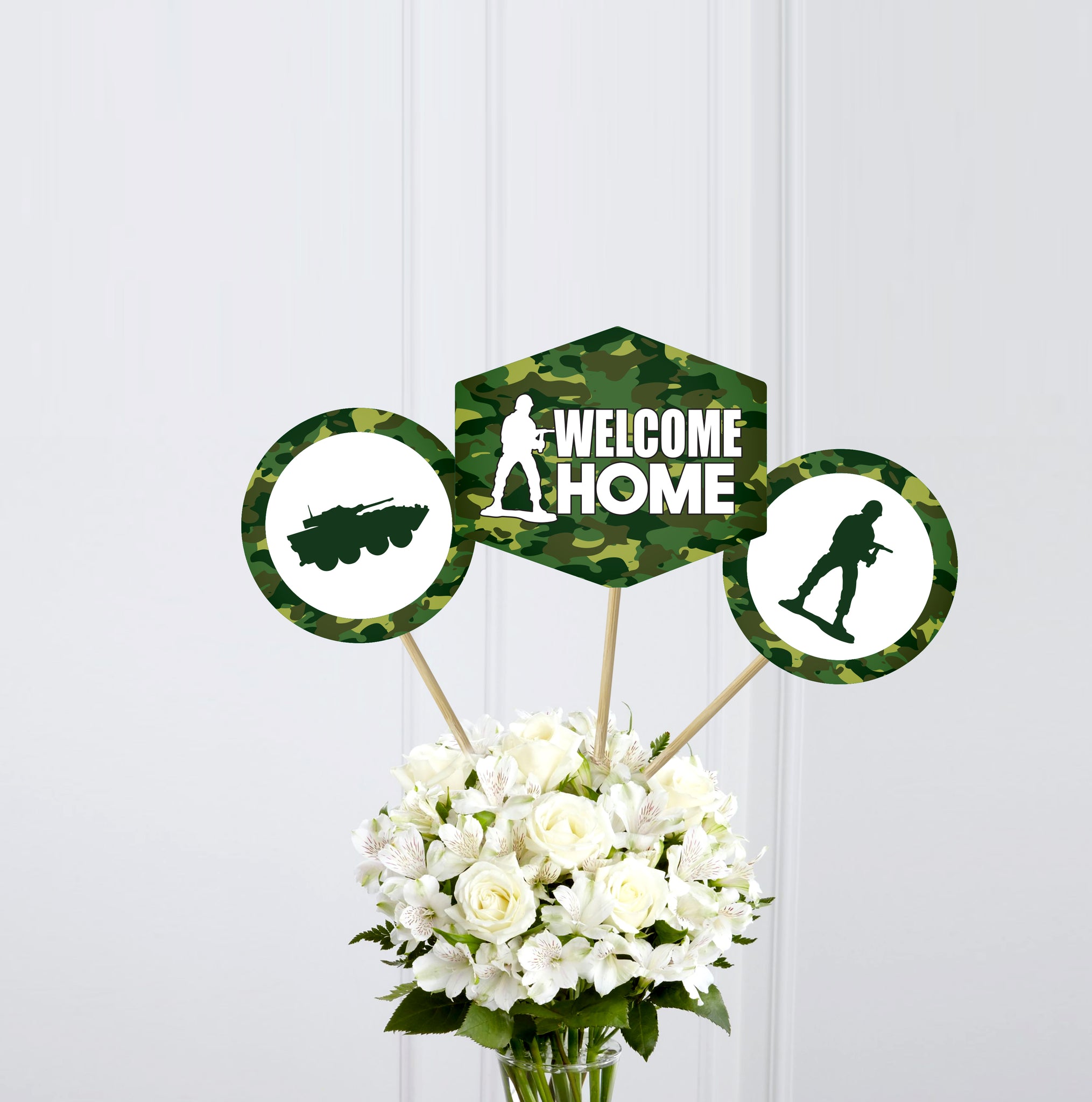 army themed centerpieces
