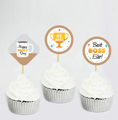 Boss's Day Cupcake Toppers