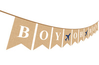 Airplane Baby Shower Theme - Oh Boy Banner