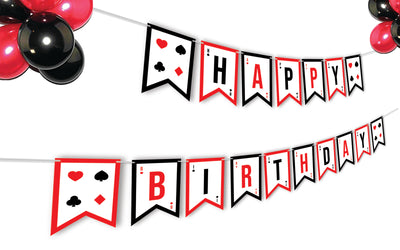 Casino Birthday Kit | Casino Party Birthday Banners