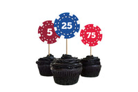 Casino Birthday Party Cake Topper | Casino Birthday Party Theme