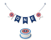 captain america birthday banner