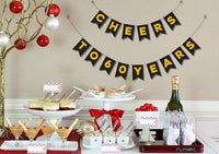 Cheers To 60 Years - 60th Birthday Party Ideas | 60th Birthday Party Bunting Banner Decorations