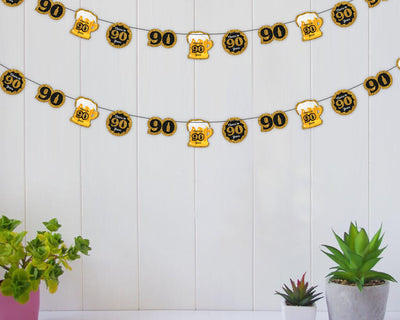 90th Birthday Theme Party Supplies | Happy Birthday Party Garland Decorations