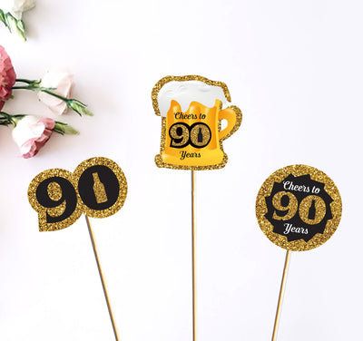 Happy Birthday Party Table Decors | 90th Birthday Party Centerpieces Decorations