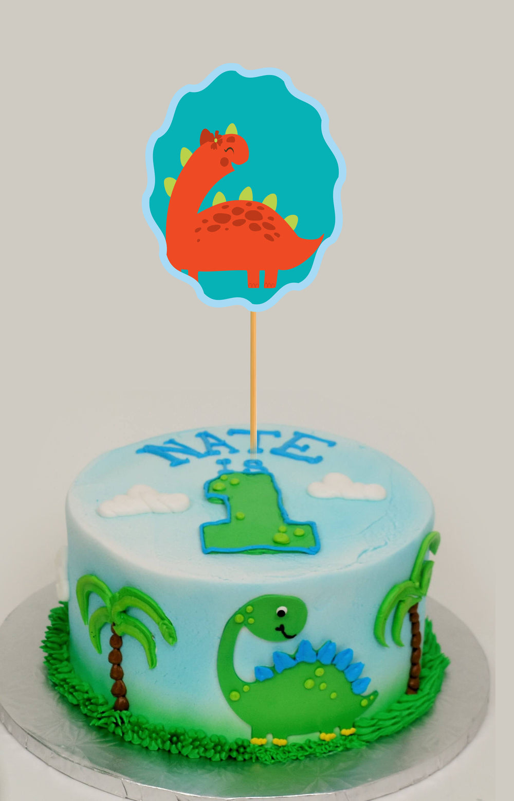 Dinosaur Baby Shower Cake Topper