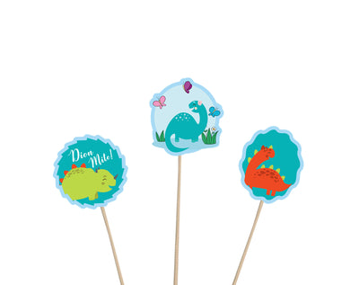 Dinosaur Cupcake Toppers for Boy Baby Shower