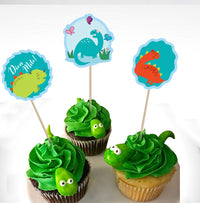 Dinosaur Cake Topper Decorations | Cupcake Topper Party Supplies|