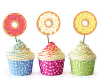 Donut Gender Reveal Cupcake Toppers